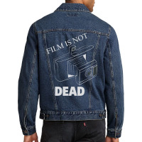 Film Is Not Dead Land Film Camera   Retro Men Denim Jacket | Artistshot