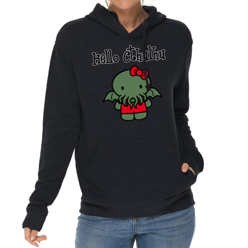 Hello Cthulhu Baby Hippie Lightweight Hoodie by anteneteubeld | Artistshot