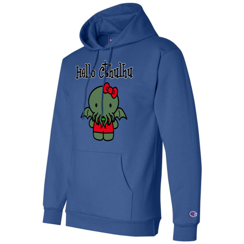 Hello Cthulhu Baby Hippie Champion Hoodie by anteneteubeld | Artistshot