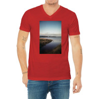 Film Photograph By The Reservoir Classic  Nature E V-neck Tee | Artistshot