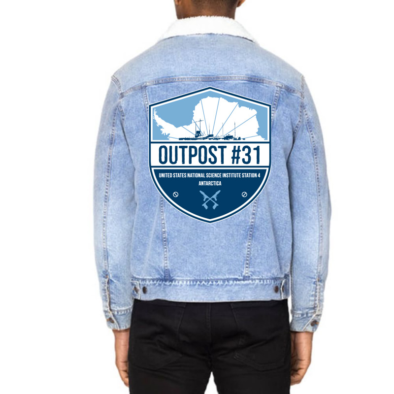 Outpost Unisex Sherpa-Lined Denim Jacket by deurinnipahy | Artistshot