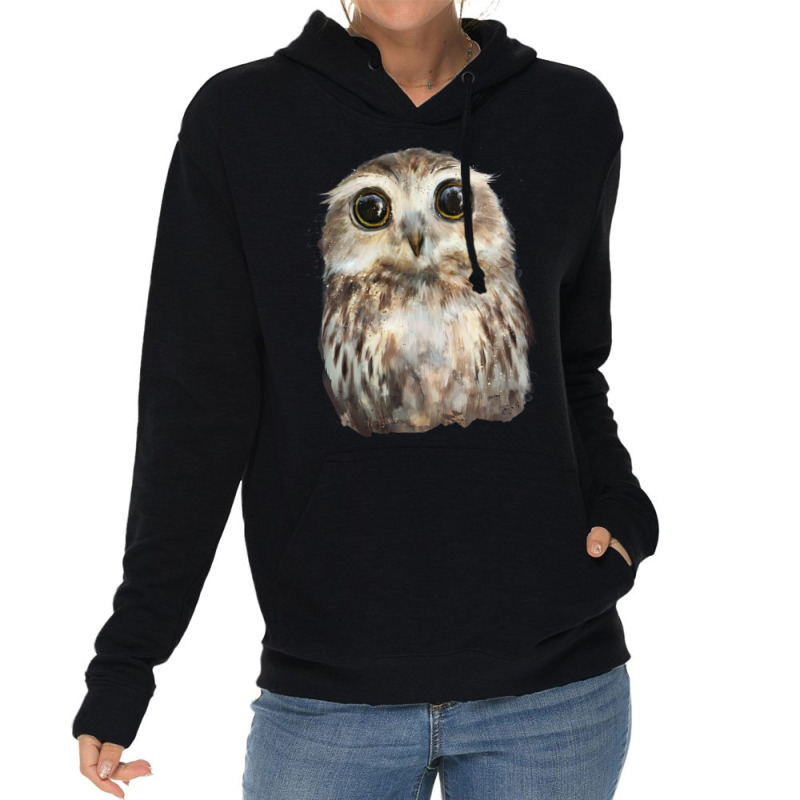 Little Owl Baby Music Lightweight Hoodie | Artistshot