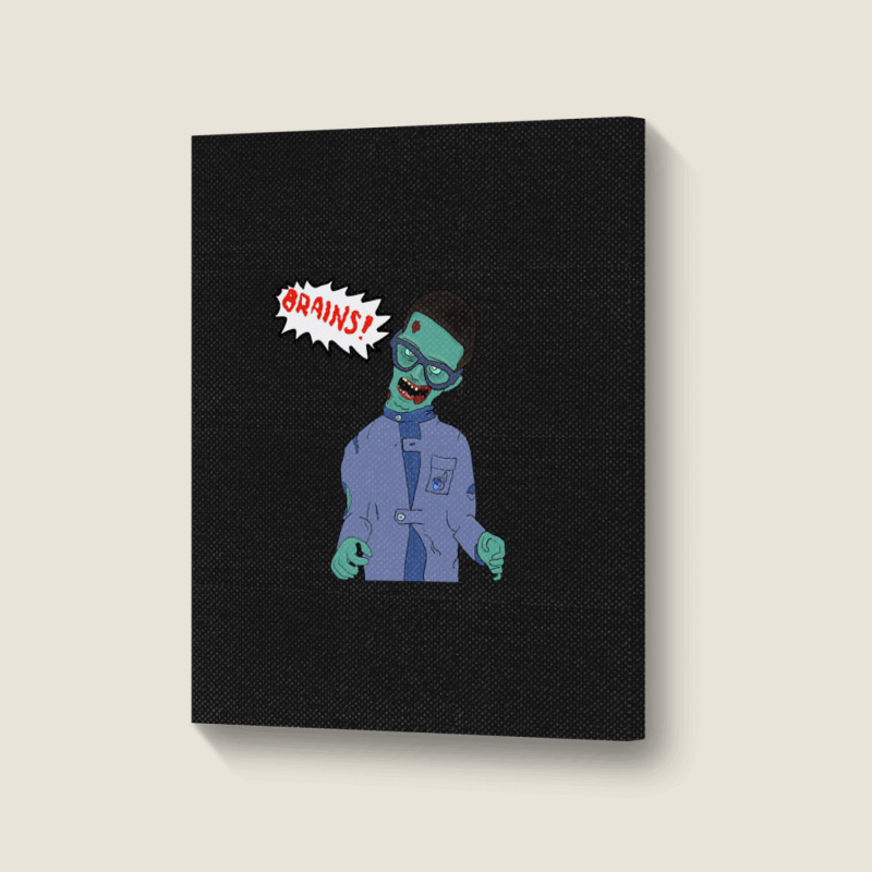 Zombified Brains From Thunderbirds 1 Portrait Canvas Print | Artistshot