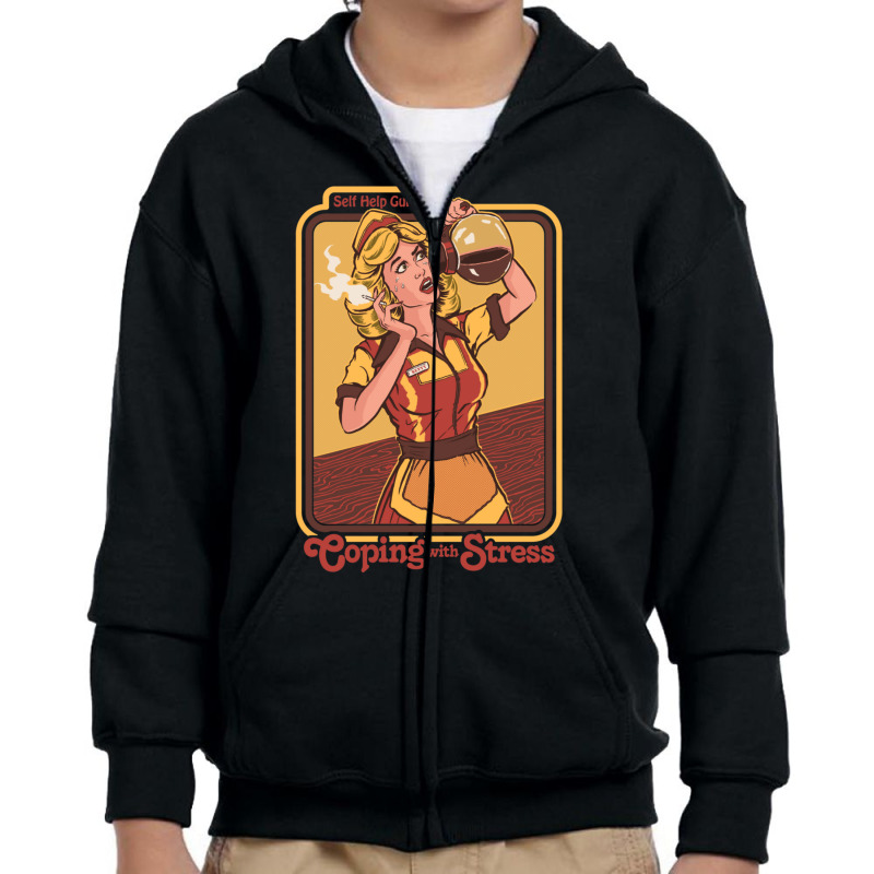 Coping With Stress Youth Zipper Hoodie | Artistshot