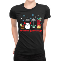 Seasons Greetings Boy Ladies Fitted T-shirt | Artistshot