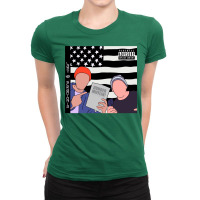 Lazy Scranton Outkast Inspired Album Cover Dwight And Michael Baby Boy Ladies Fitted T-shirt | Artistshot