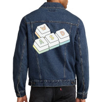 Hipster Green Men Denim Jacket | Artistshot