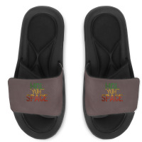 Jamaican Language, Hol Yuh Space, Close Enough Baby 80s Slide Sandal | Artistshot