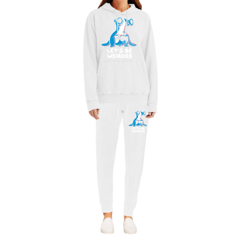 Let’s Be Weirdos Funny Alien Girl Trending Hoodie & Jogger Set | Artistshot