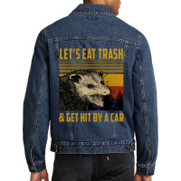 Let's Eat Men Denim Jacket | Artistshot