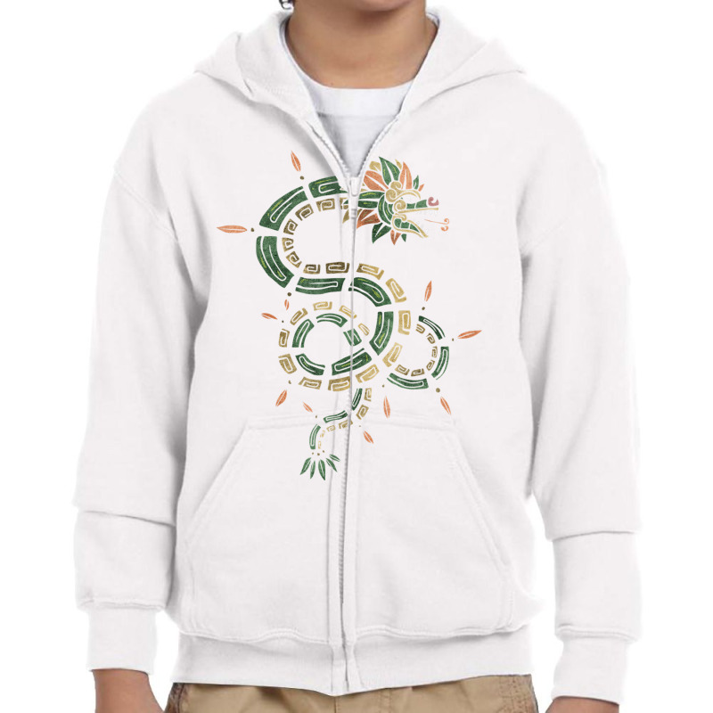 Quetzalcoatl Aztec Feathered Serpent Mayan Inca Toltec T Shirt Youth Zipper Hoodie by catotdmontis | Artistshot