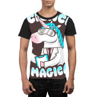 Science Is Magical Funny Lab Unicorn Rainbow Magic Graphic T-shirt | Artistshot