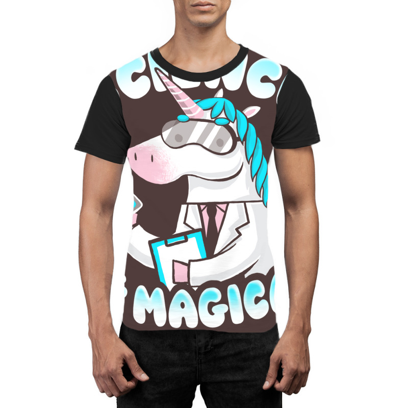 Science Is Magical Funny Lab Unicorn Rainbow Magic Graphic T-shirt by deurinnipahy | Artistshot