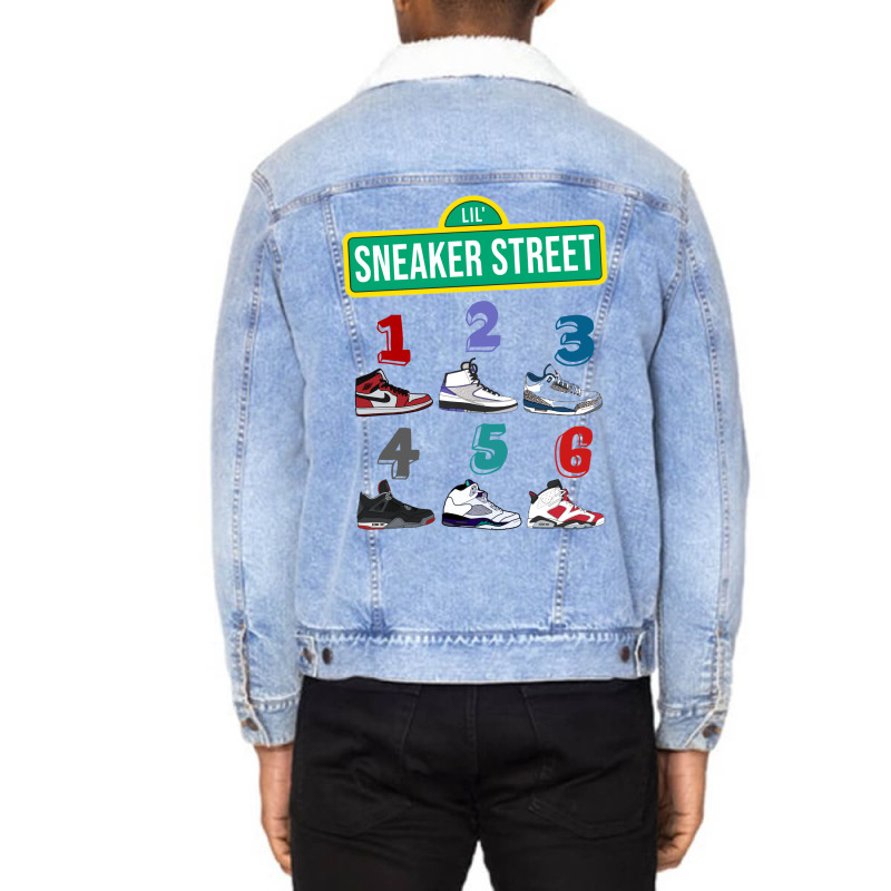 Sneaker Funny 70s Unisex Sherpa-lined Denim Jacket | Artistshot