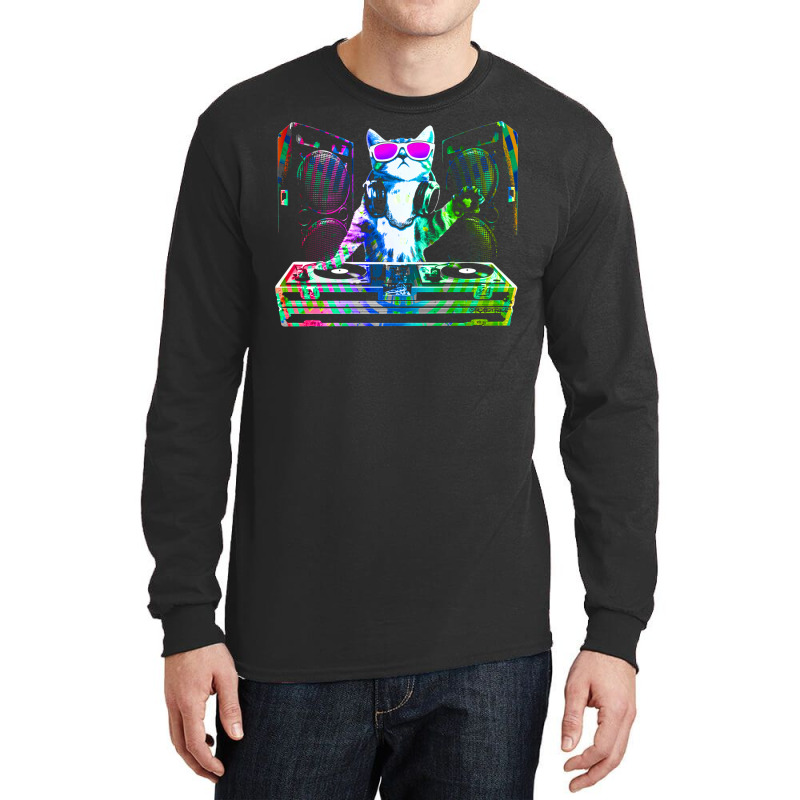 House Cat (that Dj Kitty) Baby Nostalgia Long Sleeve Shirts by anteneteubeld | Artistshot