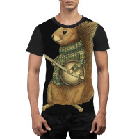 Squirrel With A Banjo Baby  Blue Graphic T-shirt | Artistshot