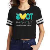 Peace Love Ot Ii  Occupational Therapy Baby  Cute  (1) Scorecard Crop Tee | Artistshot