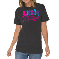 Little Sister Baby Girl Vintage T-shirt | Artistshot