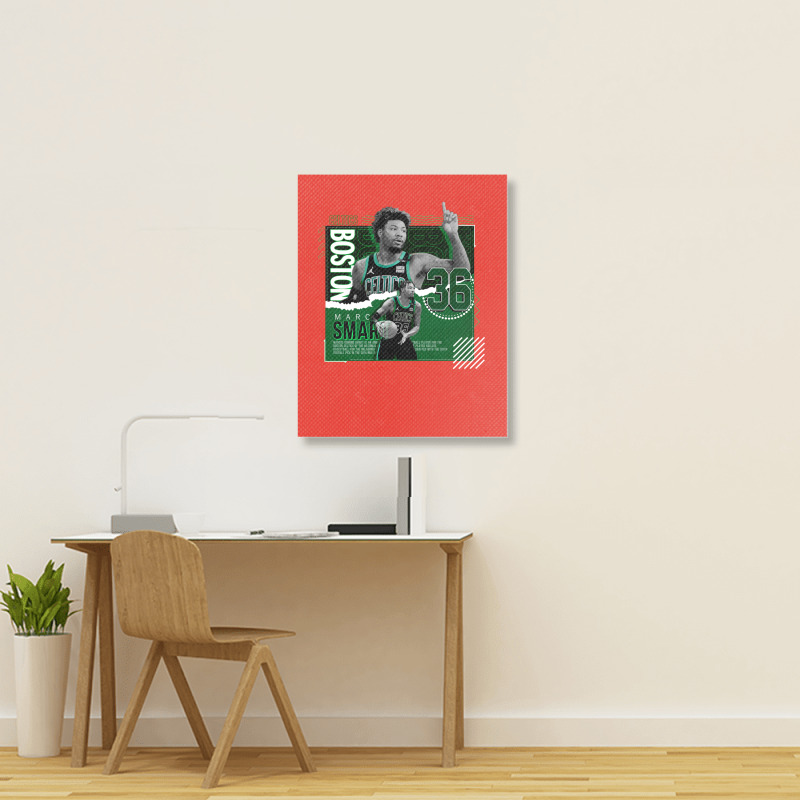 Marcus Smart Basketball Paper Poster Vintage Boy Portrait Canvas Print | Artistshot