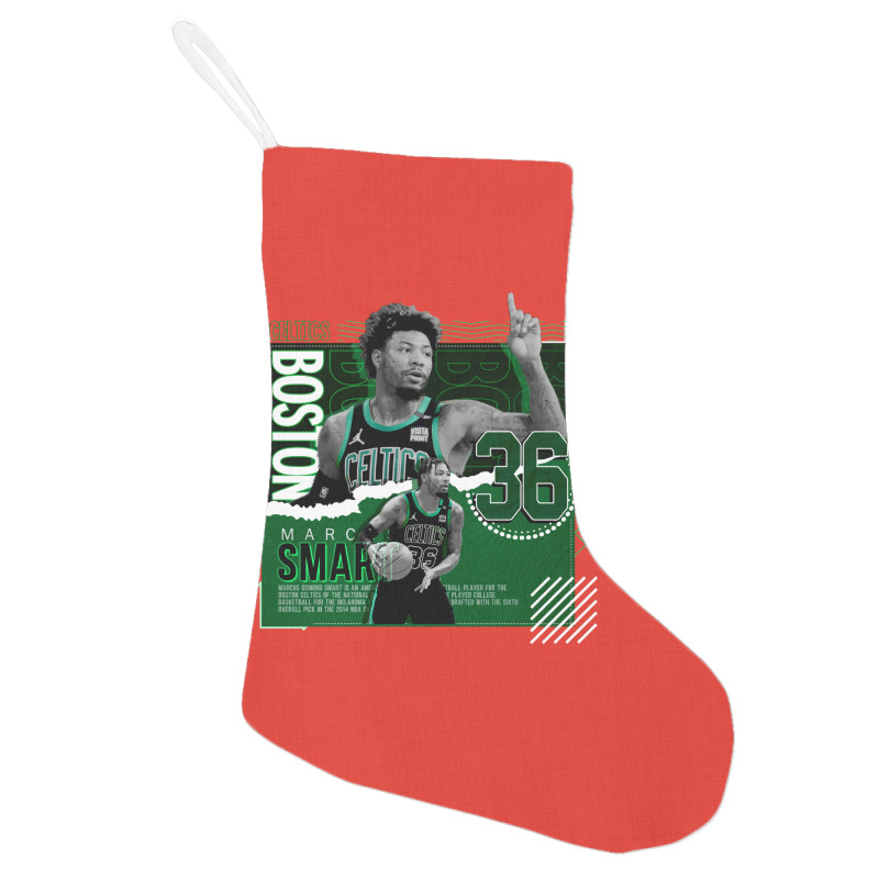 Marcus Smart Basketball Paper Poster Vintage Boy Holiday Stocking | Artistshot