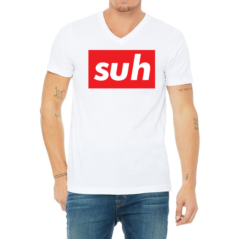 Suh Words Millennials Use What Is Up Baby 80s V-neck Tee | Artistshot