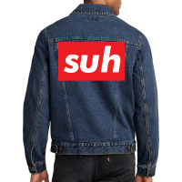 Suh Words Millennials Use What Is Up Baby 80s Men Denim Jacket | Artistshot