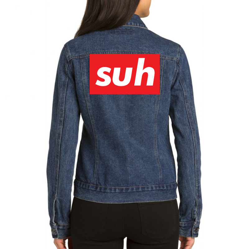 Suh Words Millennials Use What Is Up Baby 80s Ladies Denim Jacket by bilanaalmendt | Artistshot