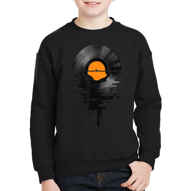 Hot Trend Vinyl Record Music Lp Classic 80s Sunset Youth Sweatshirt | Artistshot