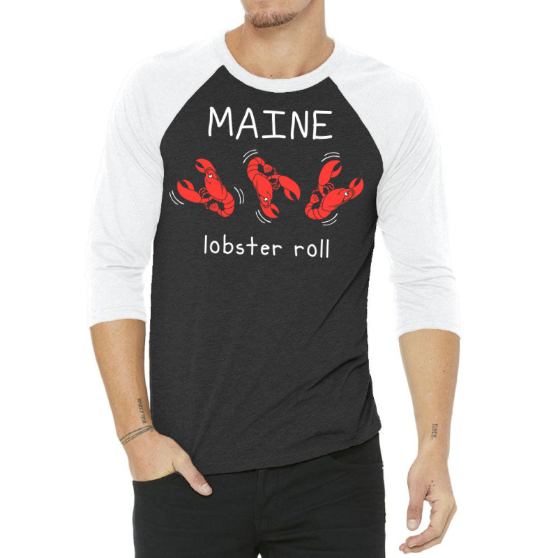 Maine Lobster Humor Boy 3/4 Sleeve Shirt by zekrinatorer | Artistshot