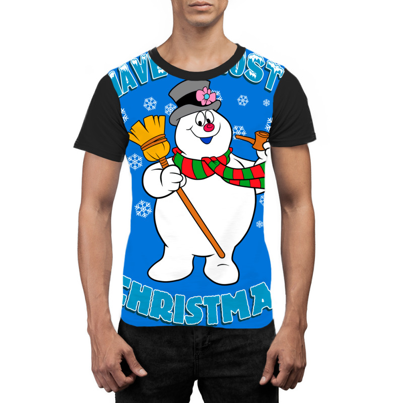 Frosty The Snowman Blue Graphic T-shirt | Artistshot