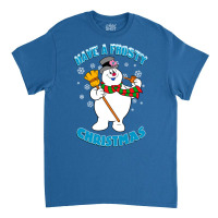 Frosty The Snowman Blue Classic T-shirt | Artistshot