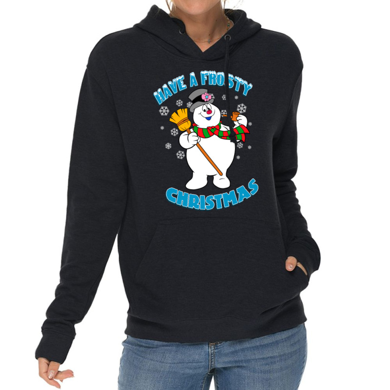 Frosty The Snowman Blue Lightweight Hoodie | Artistshot