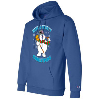 Frosty The Snowman Blue Champion Hoodie | Artistshot