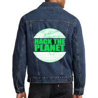 Hacker Cool Meme Men Denim Jacket | Artistshot