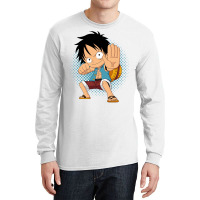 Luffy Jet Gift Red Long Sleeve Shirts | Artistshot