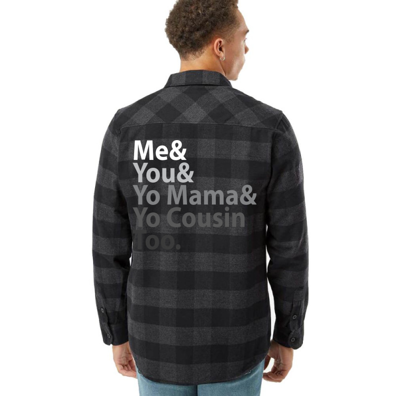 Me You Yo Mama You Cousin Too Outkast  Blue Girl Flannel Shirt | Artistshot