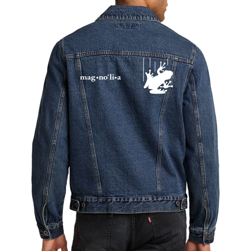 Magnolias Frog (white) Baby Hipster Men Denim Jacket | Artistshot