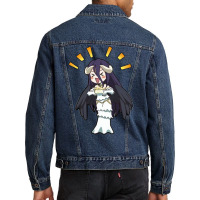 [ Sale ] Overlord   Albedo Chibi 17 Men Denim Jacket | Artistshot