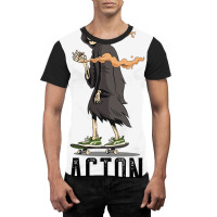 Limited Edition Acton Los Angeles California, Skeleton On A Skateboard Graphic T-shirt | Artistshot