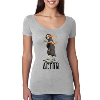 Limited Edition Acton Los Angeles California, Skeleton On A Skateboard Women's Triblend Scoop T-shirt | Artistshot