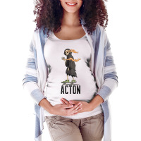 Limited Edition Acton Los Angeles California, Skeleton On A Skateboard Maternity Scoop Neck T-shirt | Artistshot