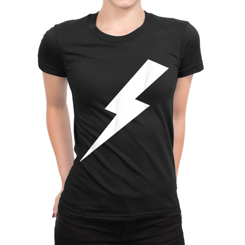 Lightning Bolt Print Ladies Fitted T-Shirt by ReginaldLewisMay | Artistshot