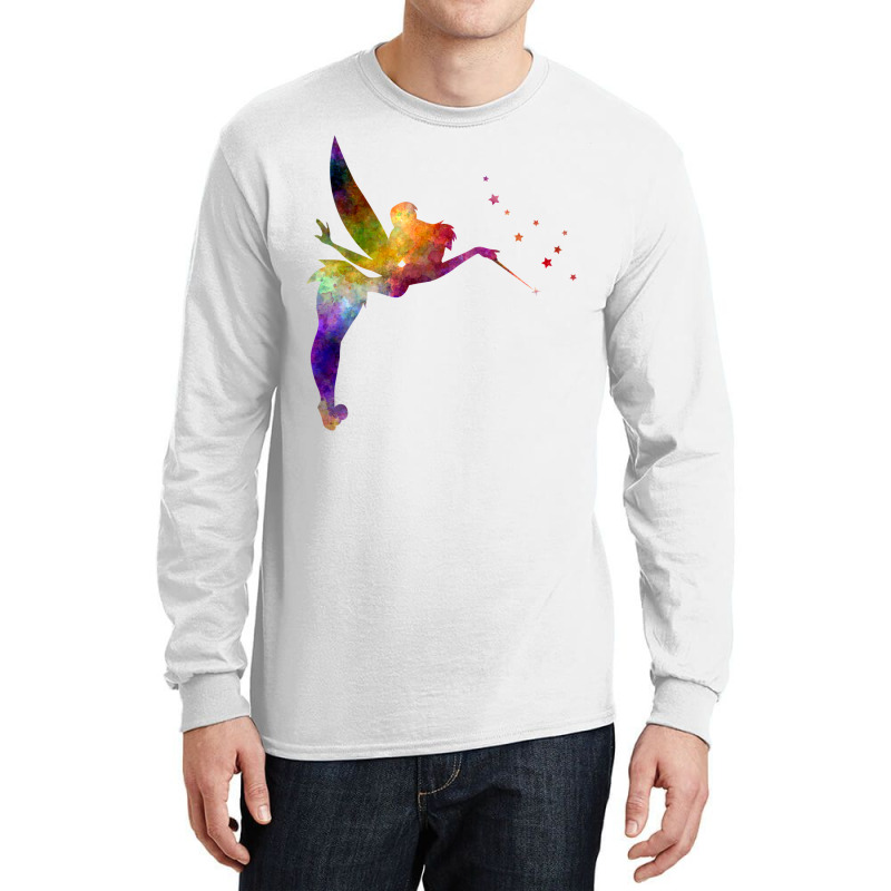 Tinkerbell In Watercolor Baby Trending Long Sleeve Shirts | Artistshot