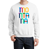 Montana State Mid Century, Pop Art Stars Hipster Crewneck Sweatshirt | Artistshot