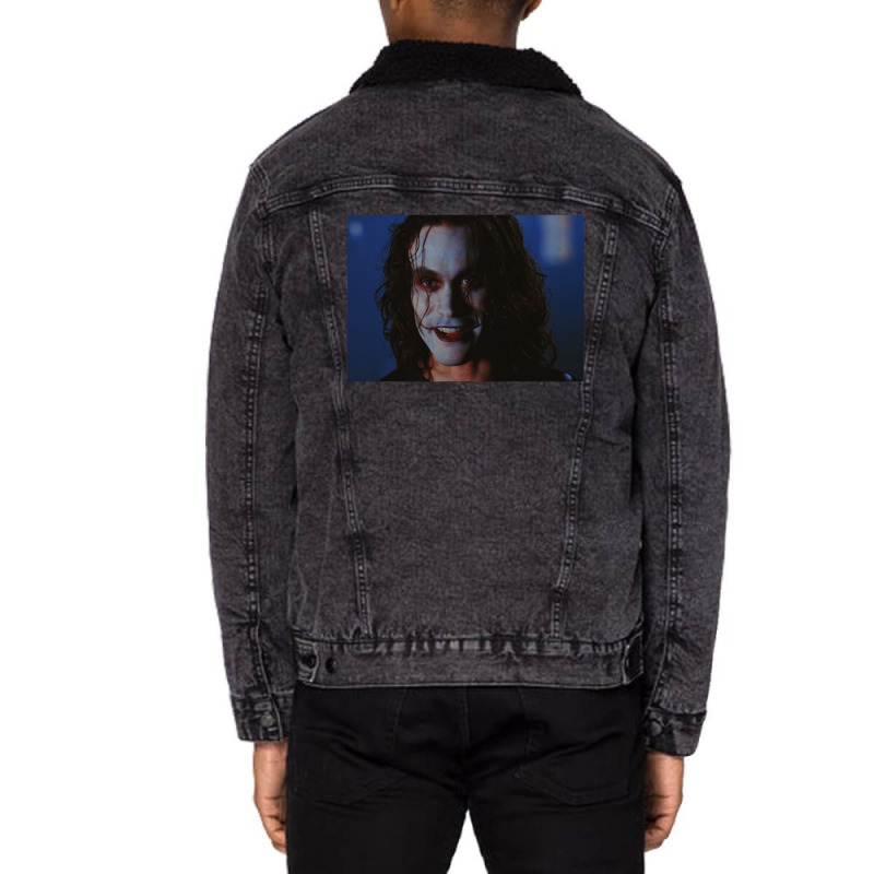 Eric Draven Smile 90s The Crow Brandon Lee Unisex Sherpa-lined Denim Jacket | Artistshot