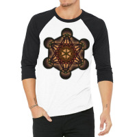 Metatrons Cube  Sacred Geometry Baby Summer 3/4 Sleeve Shirt | Artistshot