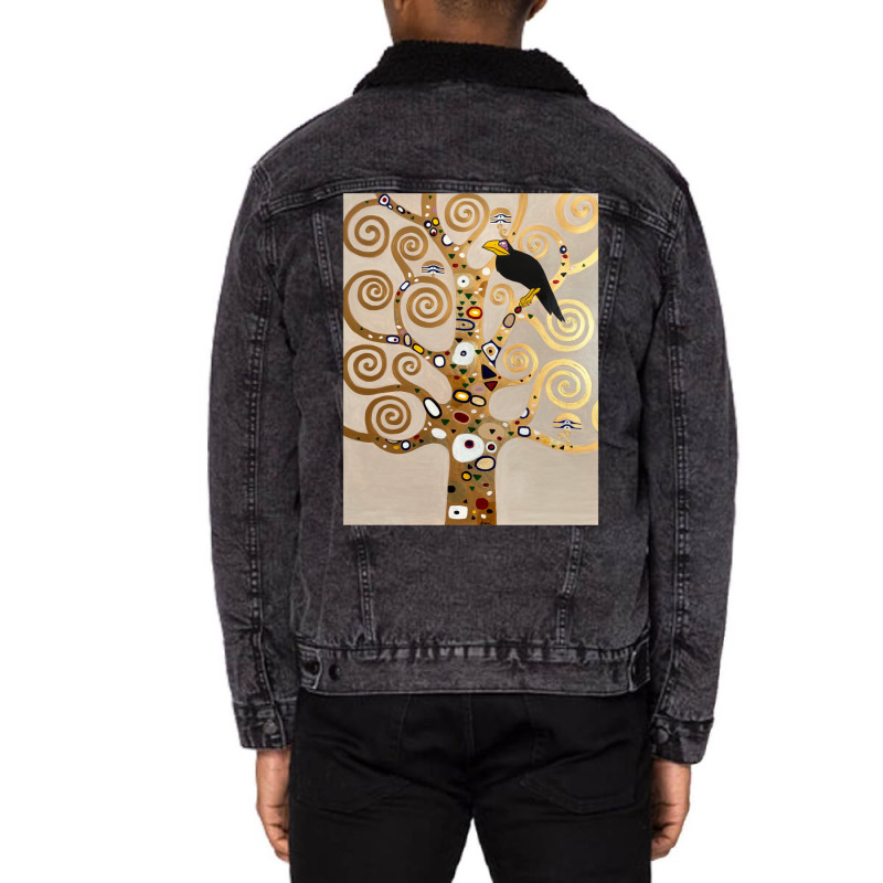 Tree Of Life Baby Retro Unisex Sherpa-lined Denim Jacket | Artistshot