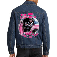 Pinky This Shit Right Here Almost Made Me Spill My Yack Red Men Denim Jacket | Artistshot