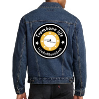 Trombone Life Classic  Funny Men Denim Jacket | Artistshot