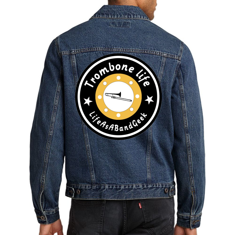 Trombone Life Classic  Funny Men Denim Jacket | Artistshot